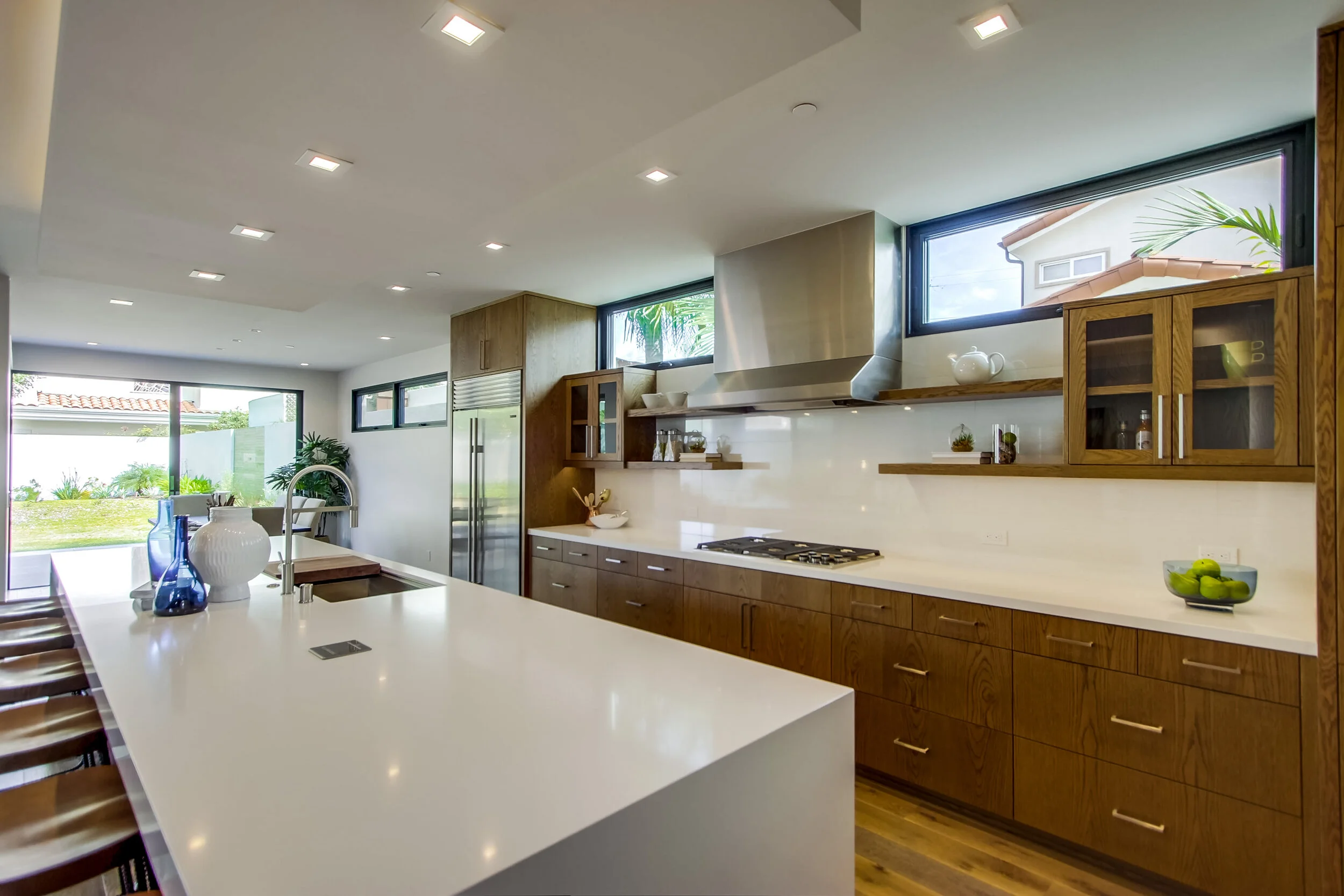 Sparkling clean and staged modern kitchen in a Saint Augustine rental property
